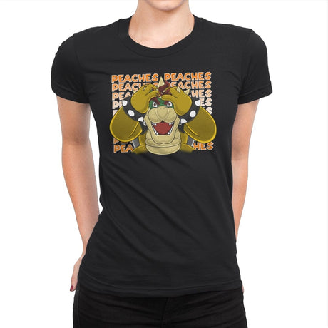 Madness for Peach - Womens Premium T-Shirts RIPT Apparel Small / Black
