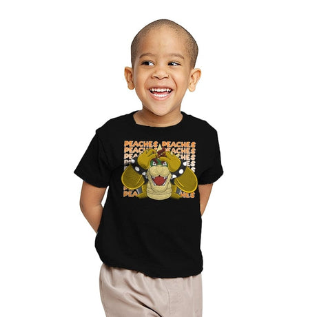 Madness for Peach - Youth T-Shirts RIPT Apparel X-small / Black