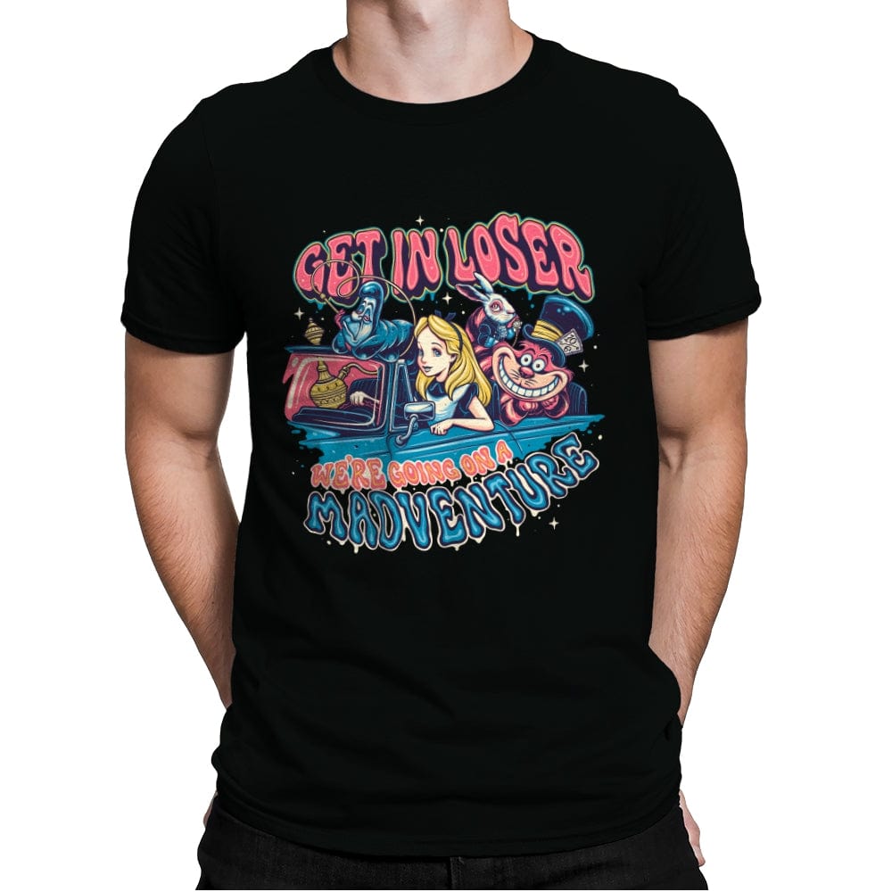 Madventure - Mens Premium T-Shirts RIPT Apparel Small / Black