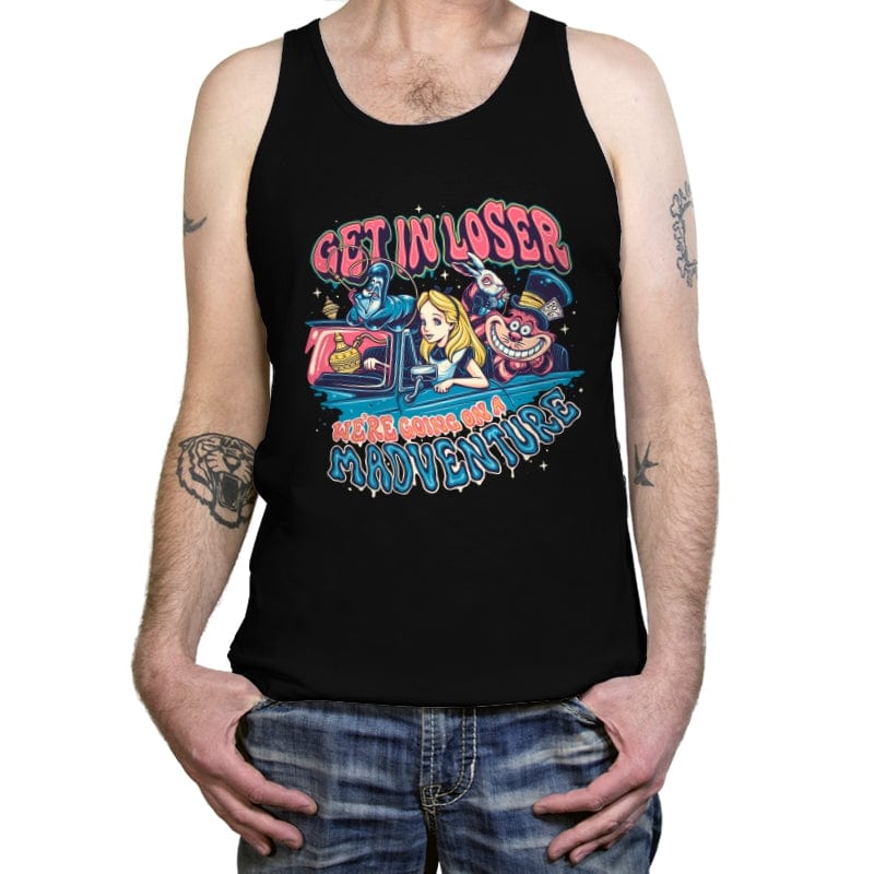 Madventure - Tanktop Tanktop RIPT Apparel X-Small / Black