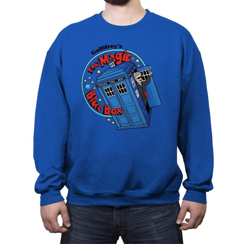 Magic Bluebox - Crew Neck Sweatshirt Crew Neck Sweatshirt RIPT Apparel