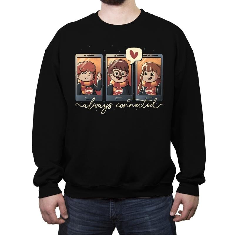 Magic Connection - Crew Neck Sweatshirt Crew Neck Sweatshirt RIPT Apparel Small / Black