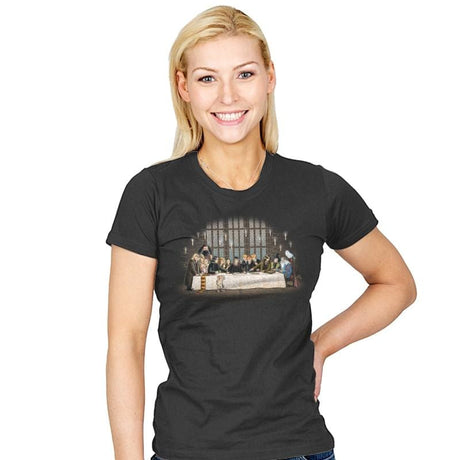 Magic Dinner - Womens T-Shirts RIPT Apparel Small / Charcoal