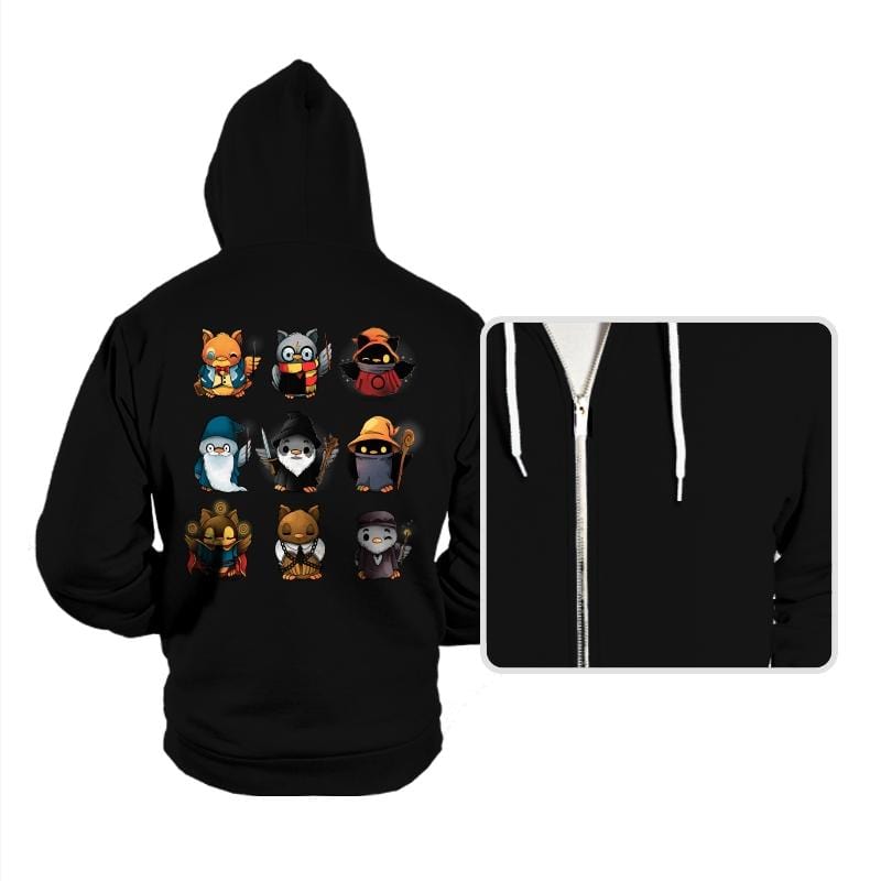 Magic Owls - Hoodies Hoodies RIPT Apparel Small / Black
