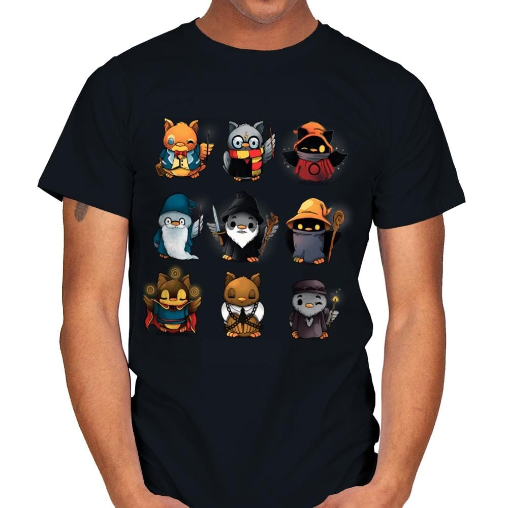 Magic Owls - Mens T-Shirts RIPT Apparel Small / Black