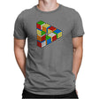 Magic Puzzle Cube Exclusive - Mens Premium T-Shirts RIPT Apparel Small / Heather Grey