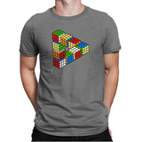 Magic Puzzle Cube Exclusive - Mens Premium T-Shirts RIPT Apparel Small / Heather Grey