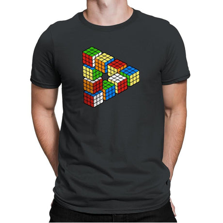 Magic Puzzle Cube Exclusive - Mens Premium T-Shirts RIPT Apparel Small / Heavy Metal