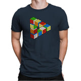 Magic Puzzle Cube Exclusive - Mens Premium T-Shirts RIPT Apparel Small / Indigo