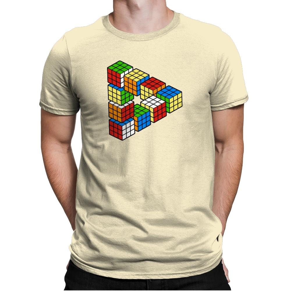 Magic Puzzle Cube Exclusive - Mens Premium T-Shirts RIPT Apparel Small / Natural