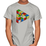 Magic Puzzle Cube Exclusive - Mens T-Shirts RIPT Apparel Small / Ice Grey