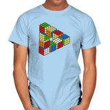 Magic Puzzle Cube Exclusive - Mens T-Shirts RIPT Apparel Small / Light Blue