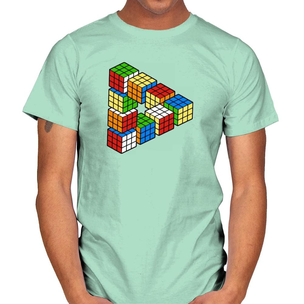 Magic Puzzle Cube Exclusive - Mens T-Shirts RIPT Apparel Small / Mint Green