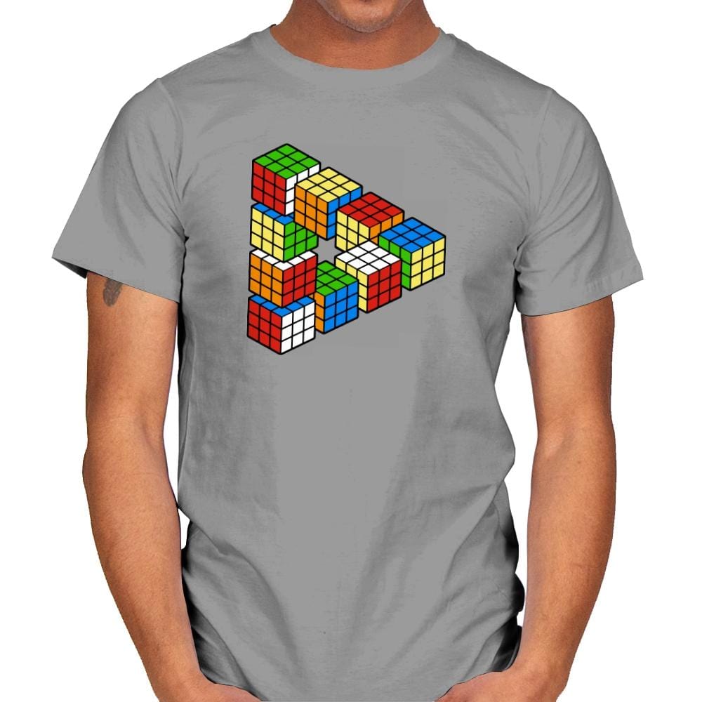 Magic Puzzle Cube Exclusive - Mens T-Shirts RIPT Apparel Small / Sport Grey