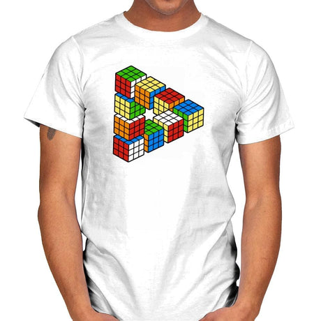 Magic Puzzle Cube Exclusive - Mens T-Shirts RIPT Apparel Small / White