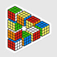 Magic Puzzle Cube Exclusive - Sticker Stickers RIPT Apparel Sticker