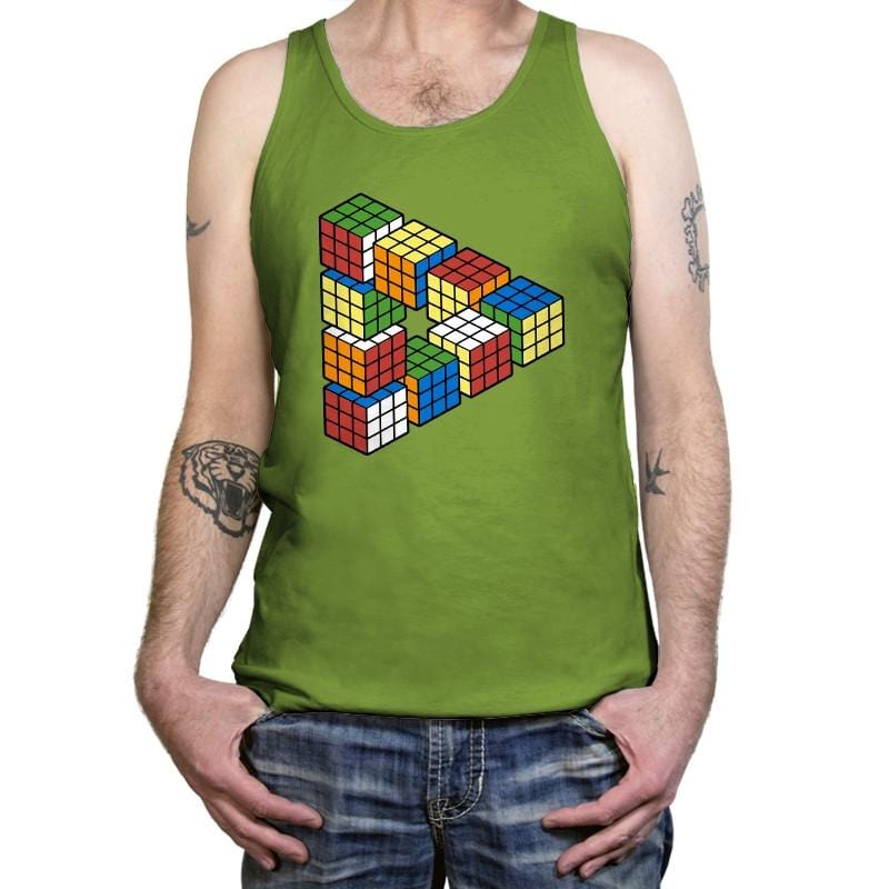 Magic Puzzle Cube Exclusive - Tanktop Tanktop RIPT Apparel X-Small / Leaf