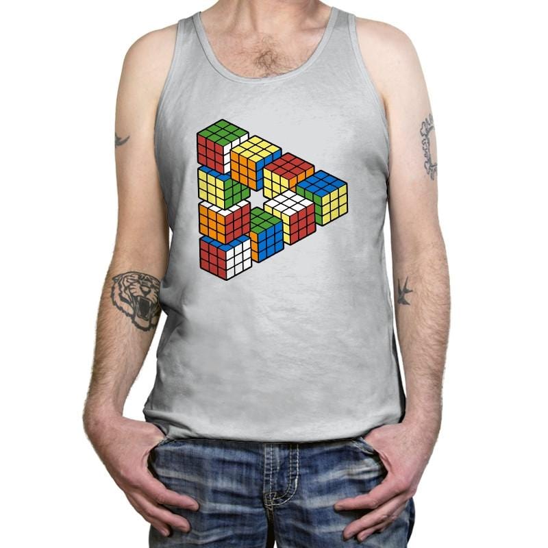Magic Puzzle Cube Exclusive - Tanktop Tanktop RIPT Apparel X-Small / Silver