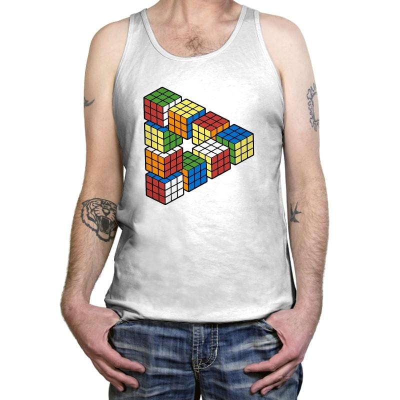 Magic Puzzle Cube Exclusive - Tanktop Tanktop RIPT Apparel X-Small / White