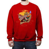 Magic Rug Ride - Crew Neck Sweatshirt Crew Neck Sweatshirt RIPT Apparel Small / Red