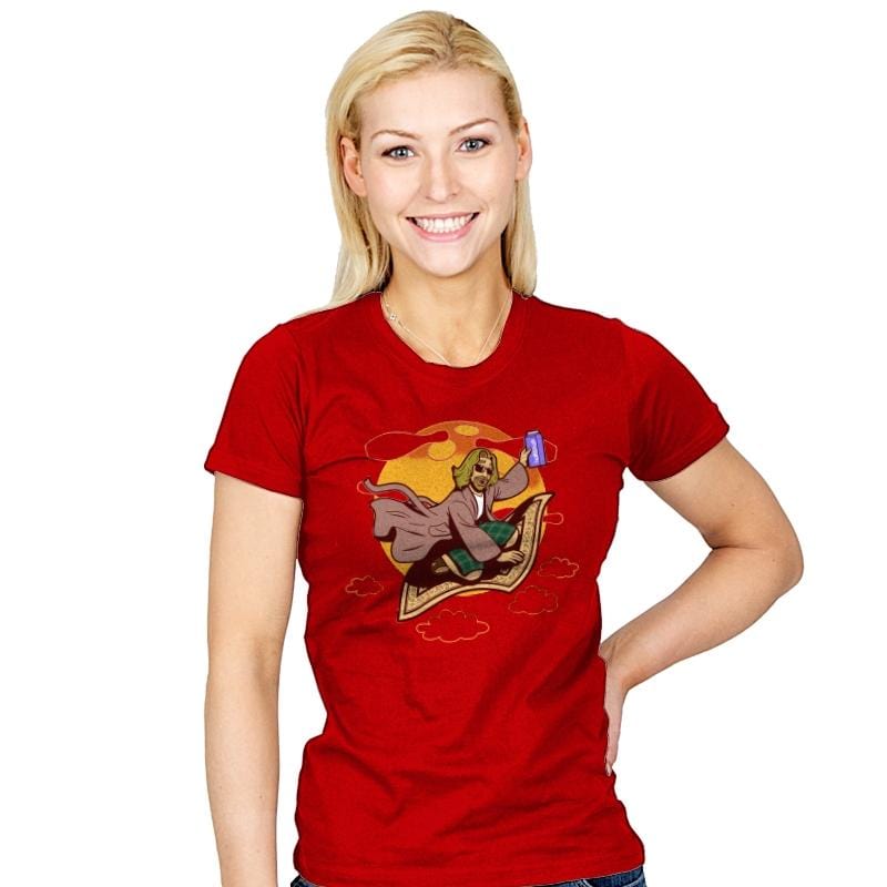 Magic Rug Ride - Womens T-Shirts RIPT Apparel Small / Red