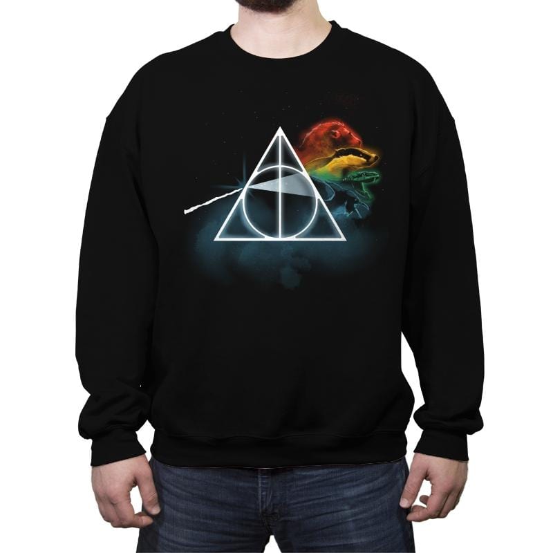 Magic Triangle - Crew Neck Sweatshirt Crew Neck Sweatshirt RIPT Apparel Small / Black