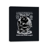 Magical Black Cat Girl - Canvas Wraps Canvas Wraps RIPT Apparel 11x14 / Black
