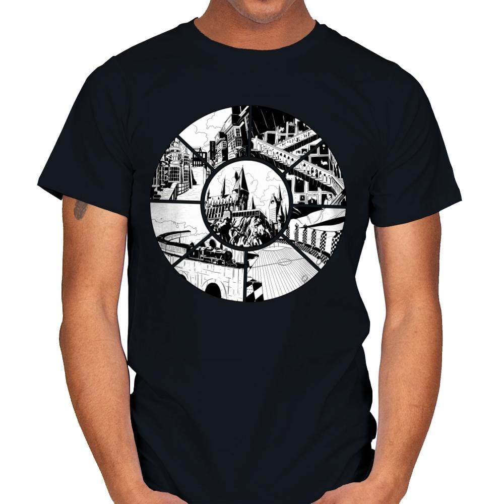 Magical Places - Mens T-Shirts RIPT Apparel Small / Black