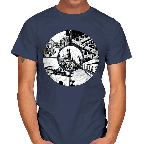 Magical Places - Mens T-Shirts RIPT Apparel Small / Navy