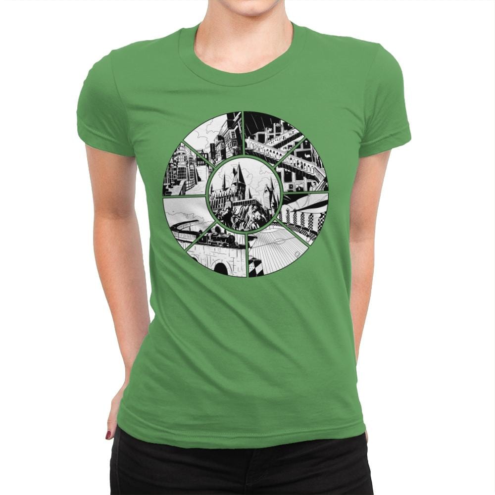 Magical Places - Womens Premium T-Shirts RIPT Apparel Small / Kelly