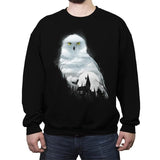 Magical Winter Night - Crew Neck Sweatshirt Crew Neck Sweatshirt RIPT Apparel Small / Black