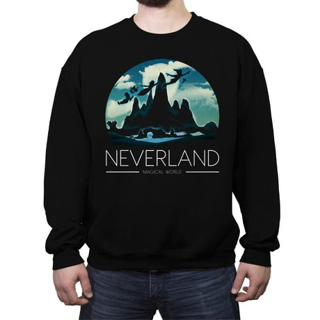 Magical World - Crew Neck Sweatshirt Crew Neck Sweatshirt RIPT Apparel Small / Black
