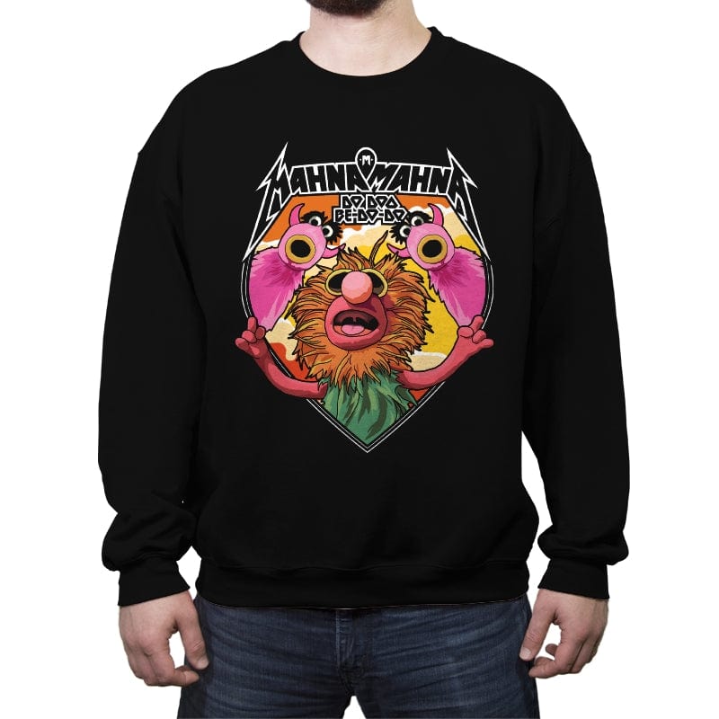 Mahna Mahna - Best Seller - Crew Neck Sweatshirt Crew Neck Sweatshirt RIPT Apparel Small / Black