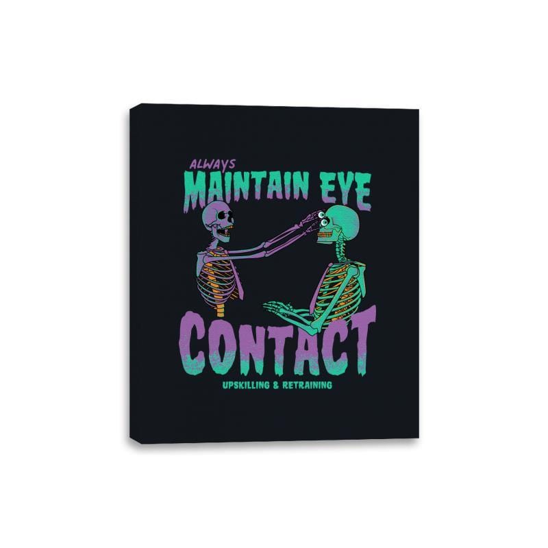Maintain Eye Contact - Canvas Wraps Canvas Wraps RIPT Apparel 8x10 / Black