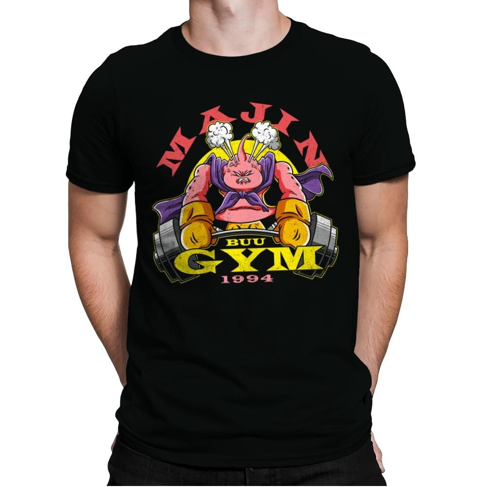 Majin Buu Gym - Mens Premium T-Shirts RIPT Apparel Small / 151515