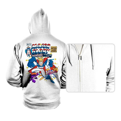 Major Glory Comic  - Hoodies Hoodies RIPT Apparel Small / White