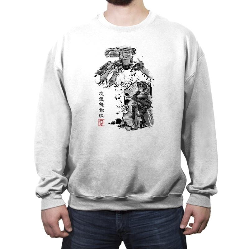 Major vs Tank sumi-e - Crew Neck Sweatshirt Crew Neck Sweatshirt RIPT Apparel