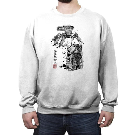 Major vs Tank sumi-e - Crew Neck Sweatshirt Crew Neck Sweatshirt RIPT Apparel