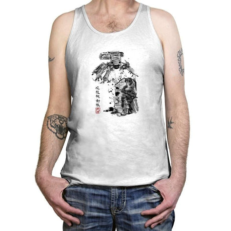 Major vs Tank sumi-e - Tanktop Tanktop RIPT Apparel X-Small / White