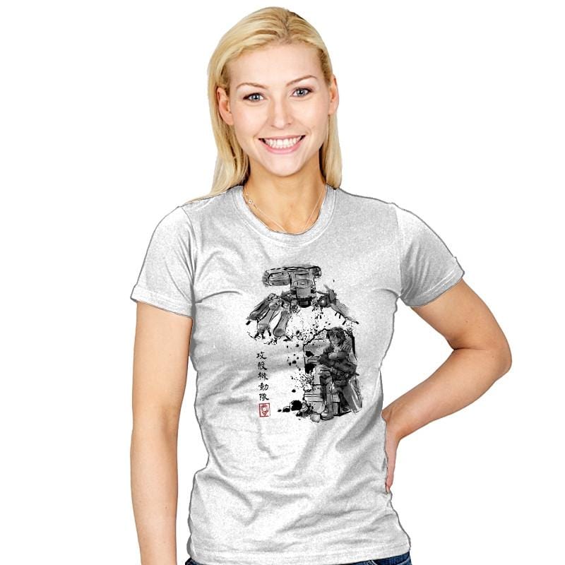 Major vs Tank sumi-e - Womens T-Shirts RIPT Apparel Small / White