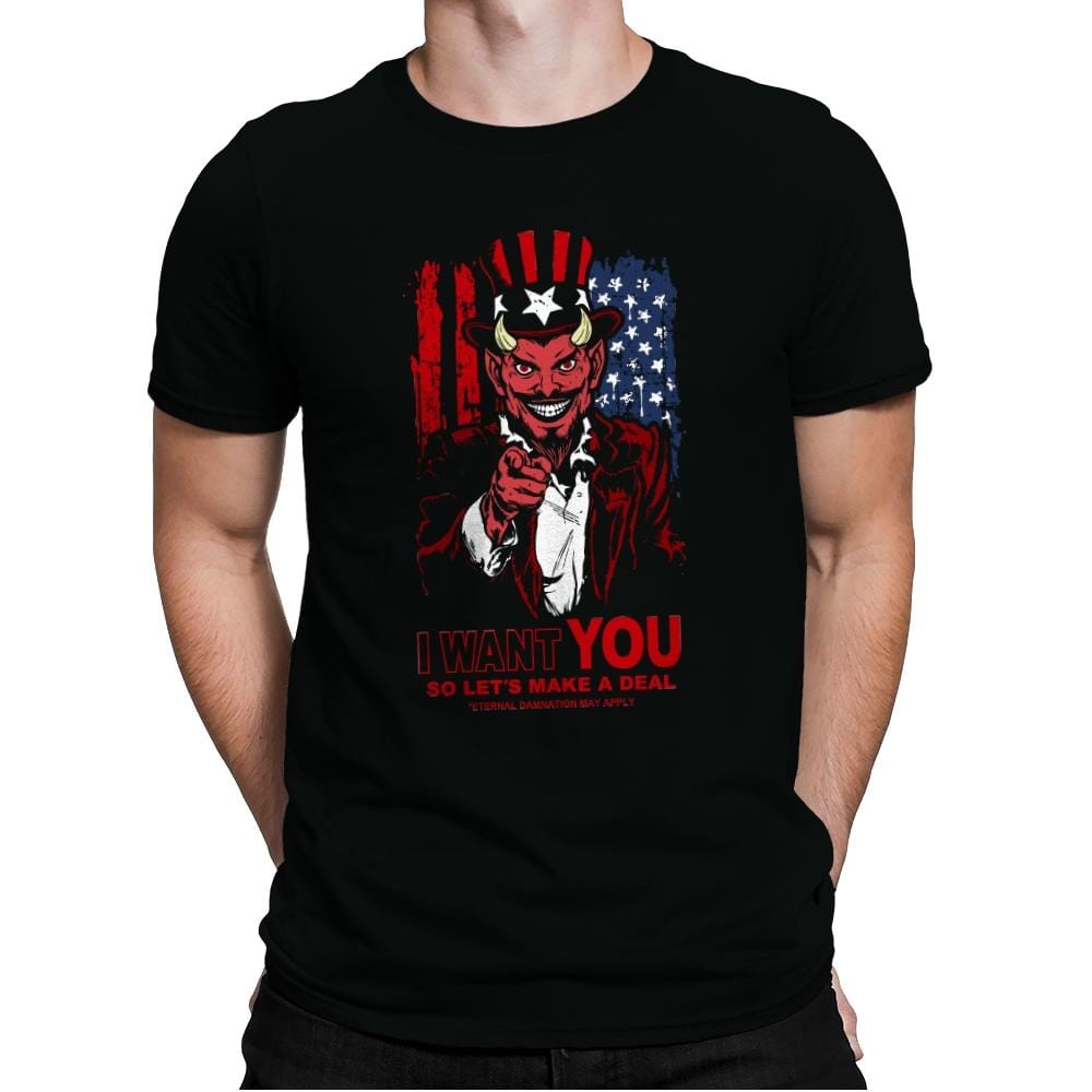 Make a Deal - Mens Premium T-Shirts RIPT Apparel Small / Black