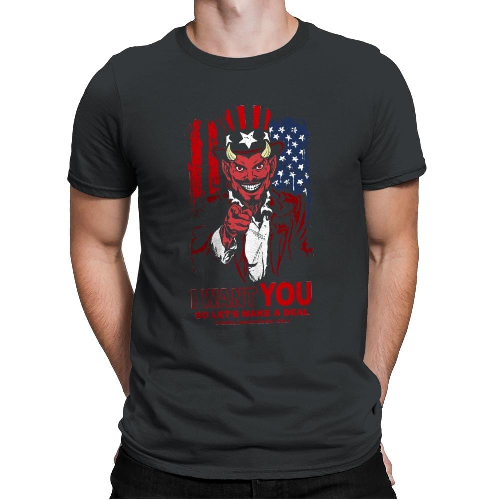 Make a Deal - Mens Premium T-Shirts RIPT Apparel Small / Heavy Metal