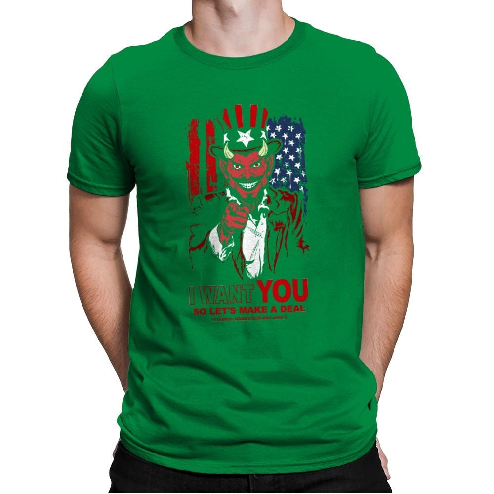 Make a Deal - Mens Premium T-Shirts RIPT Apparel Small / Kelly