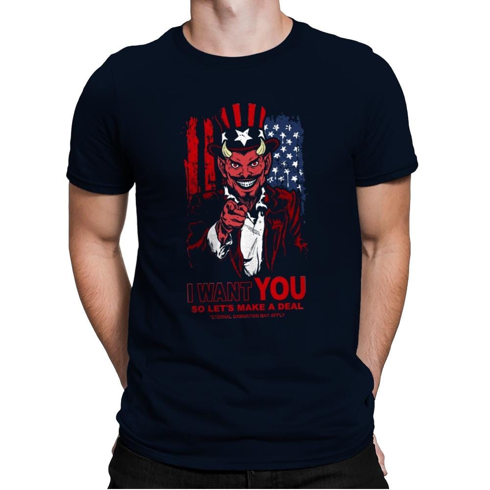 Make a Deal - Mens Premium T-Shirts RIPT Apparel Small / Midnight Navy