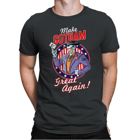 Make Gotham Great Again - Anytime - Mens Premium T-Shirts RIPT Apparel Small / Heavy Metal