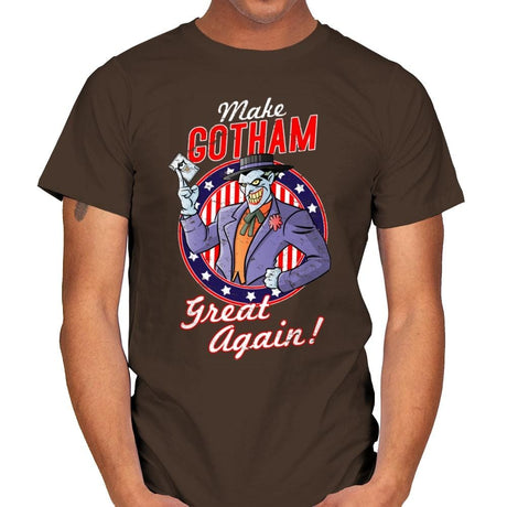 Make Gotham Great Again - Anytime - Mens T-Shirts RIPT Apparel Small / Dark Chocolate