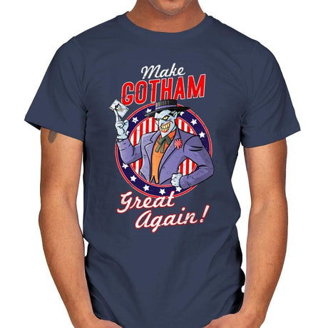 Make Gotham Great Again - Anytime - Mens T-Shirts RIPT Apparel Small / Navy
