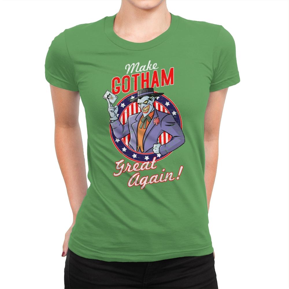 Make Gotham Great Again - Anytime - Womens Premium T-Shirts RIPT Apparel Small / Kelly Green