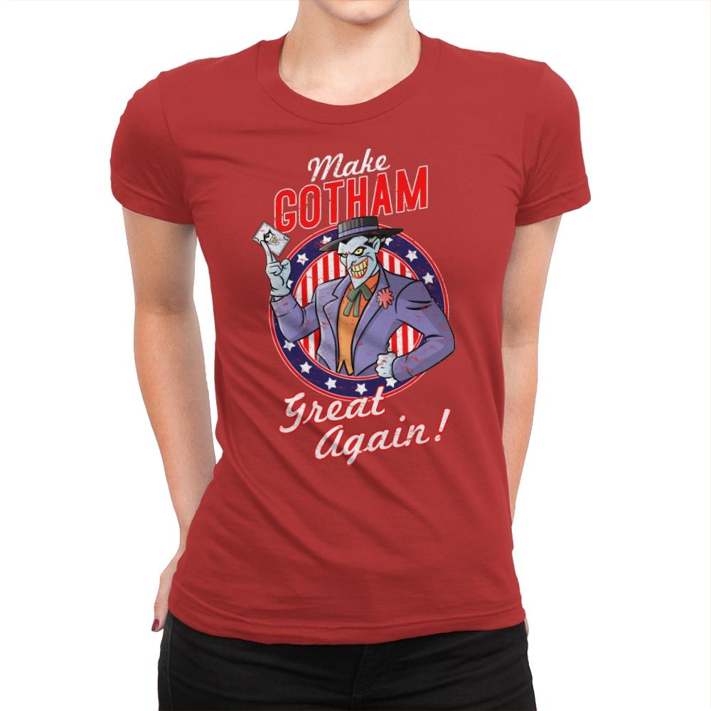 Make Gotham Great Again - Anytime - Womens Premium T-Shirts RIPT Apparel Small / Red