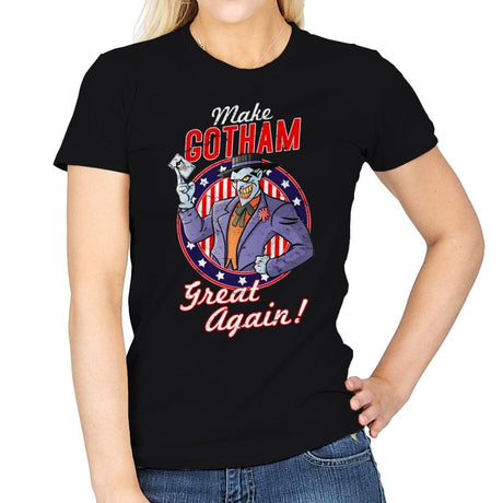 Make Gotham Great Again - Anytime - Womens T-Shirts RIPT Apparel Small / Black